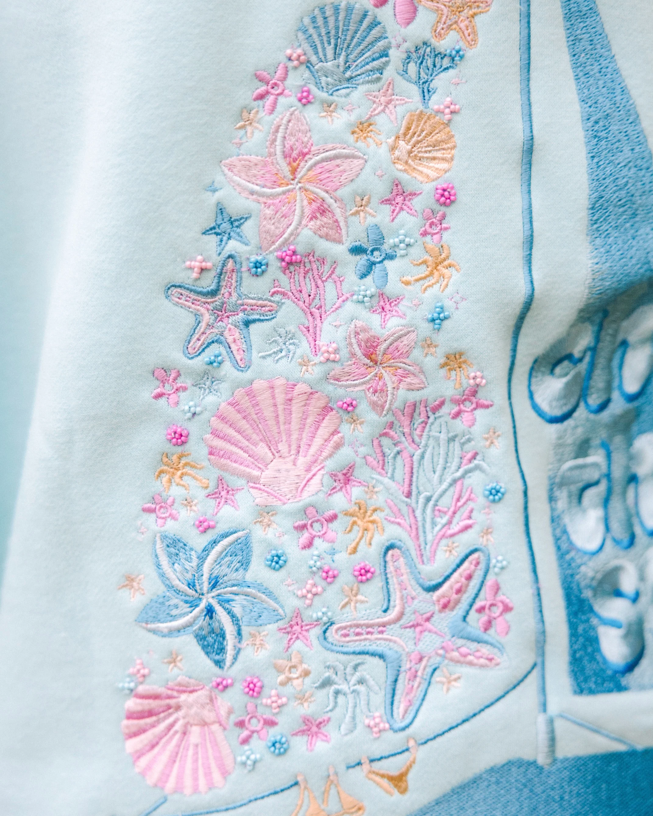 “Chase the Sun” Relaxed Hoodie in Sky Blue - Image 4