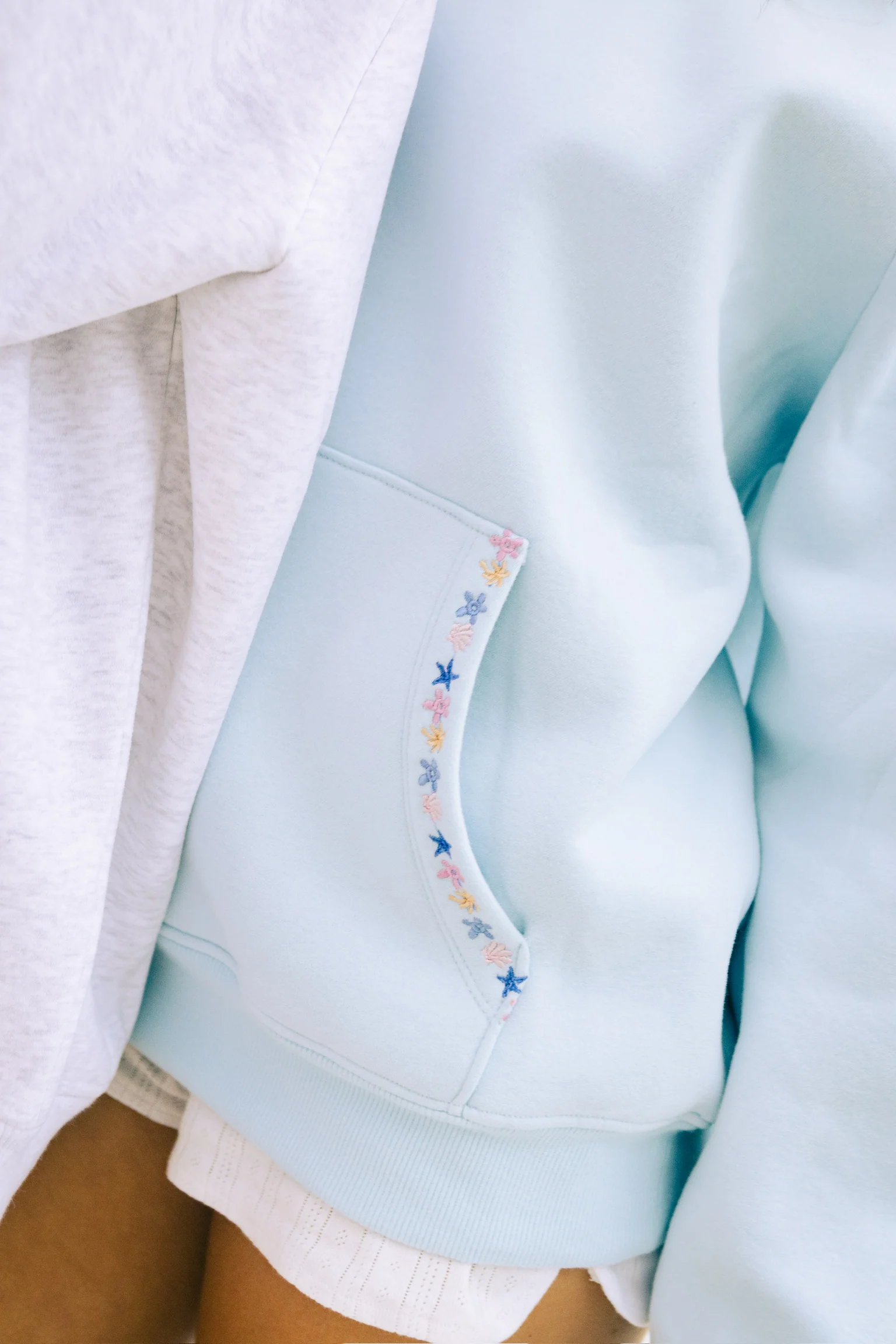 “Chase the Sun” Relaxed Hoodie in Sky Blue - Image 7