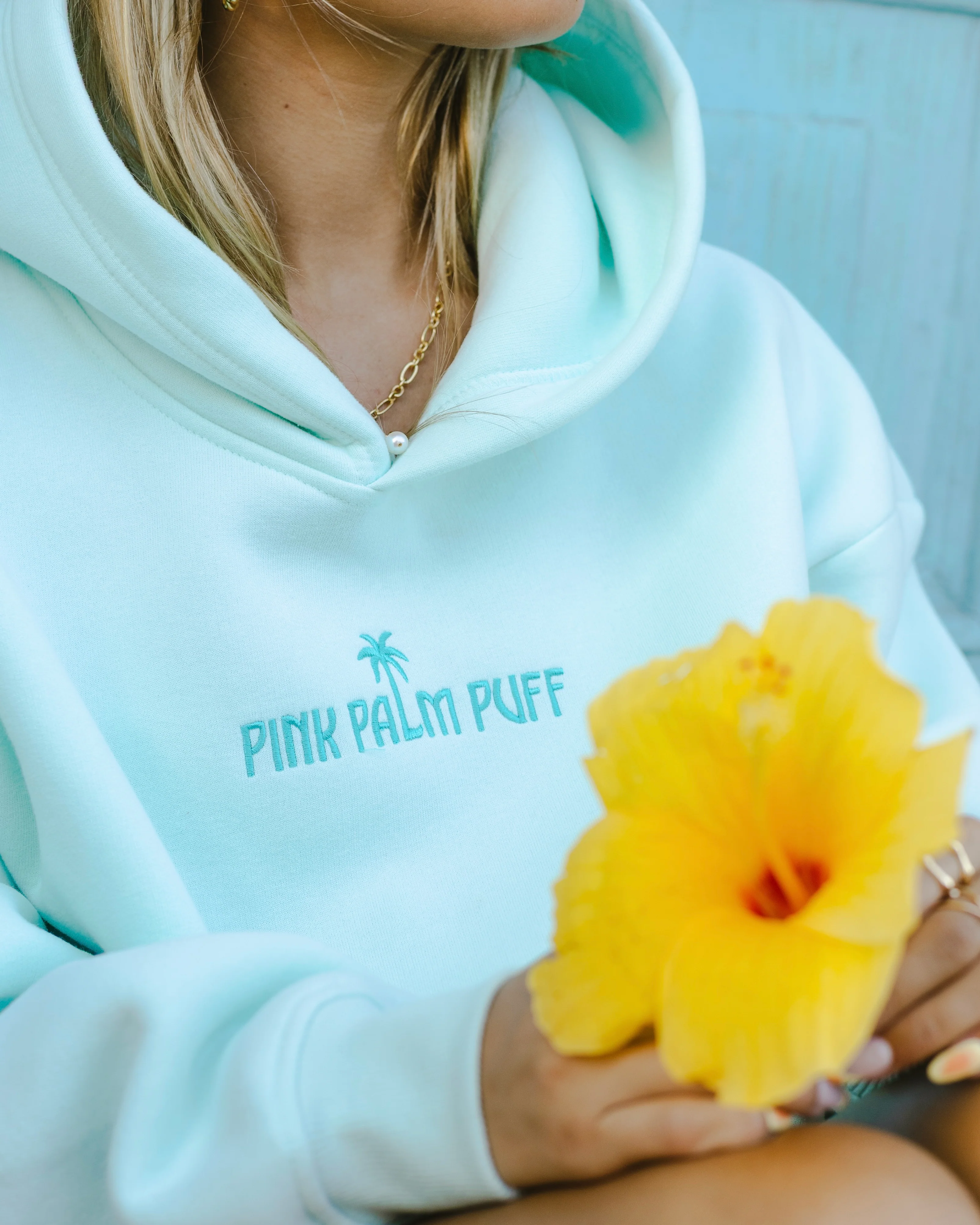 Classic Puff Hoodie in Mint Breeze - Image 3