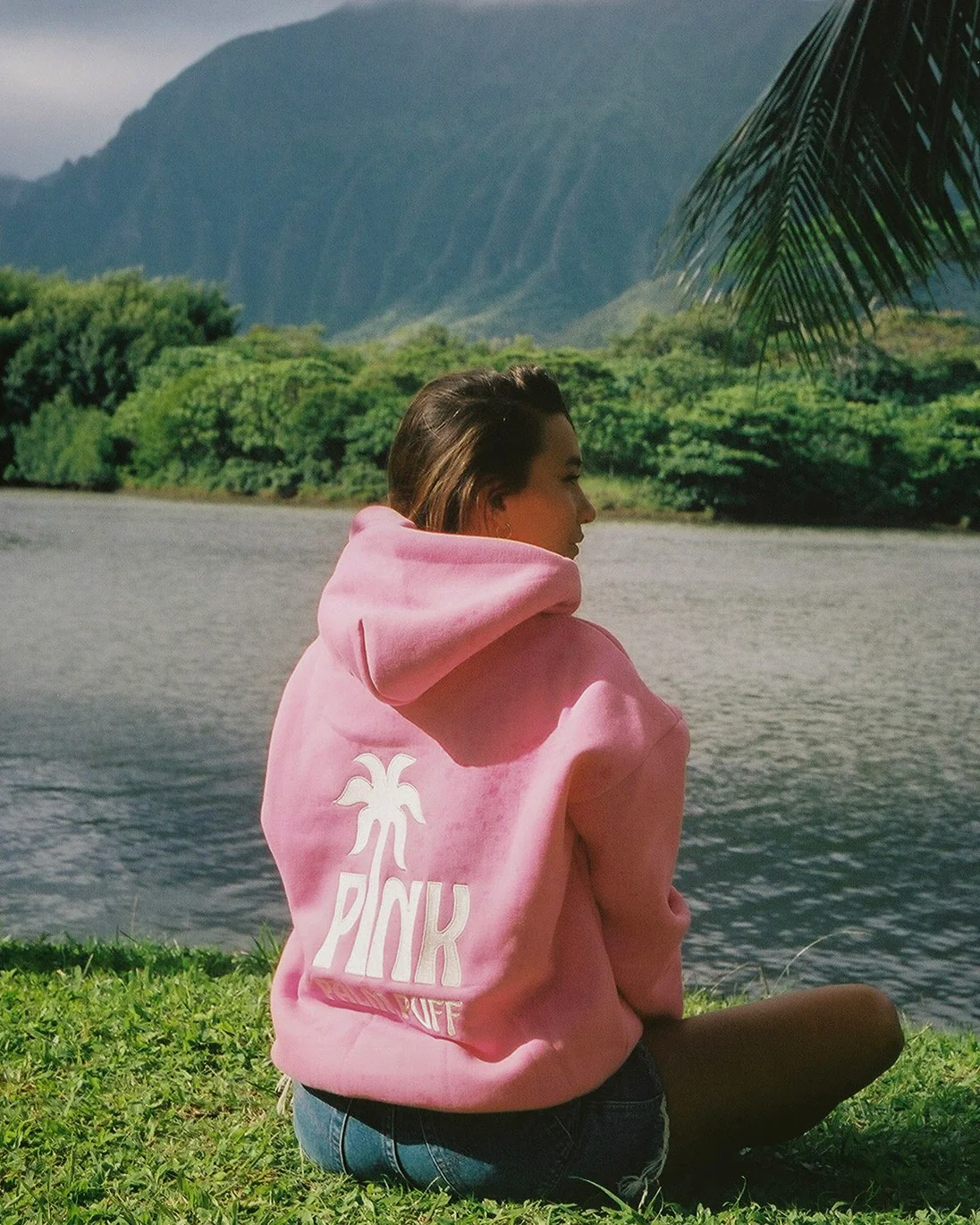 Classic Puff Hoodie in Raspberry - Image 5