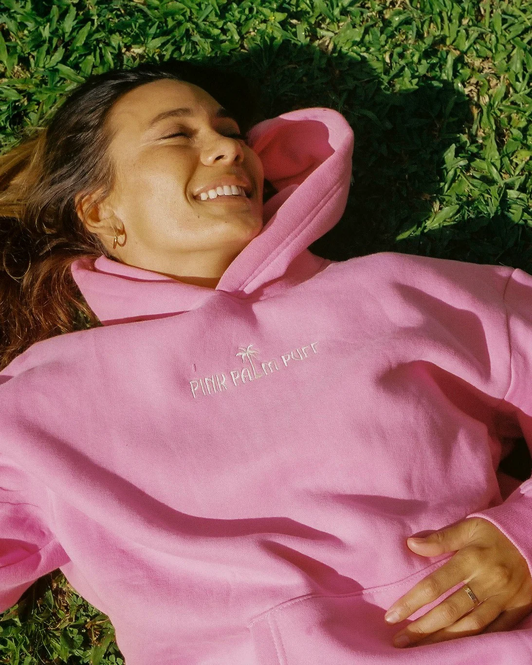 Classic Puff Hoodie in Raspberry - Image 6