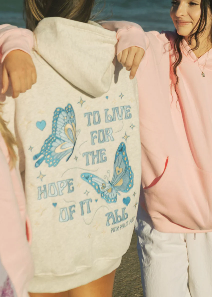 "To Live For the Hope of it All" Hoodie in Heather - Image 4