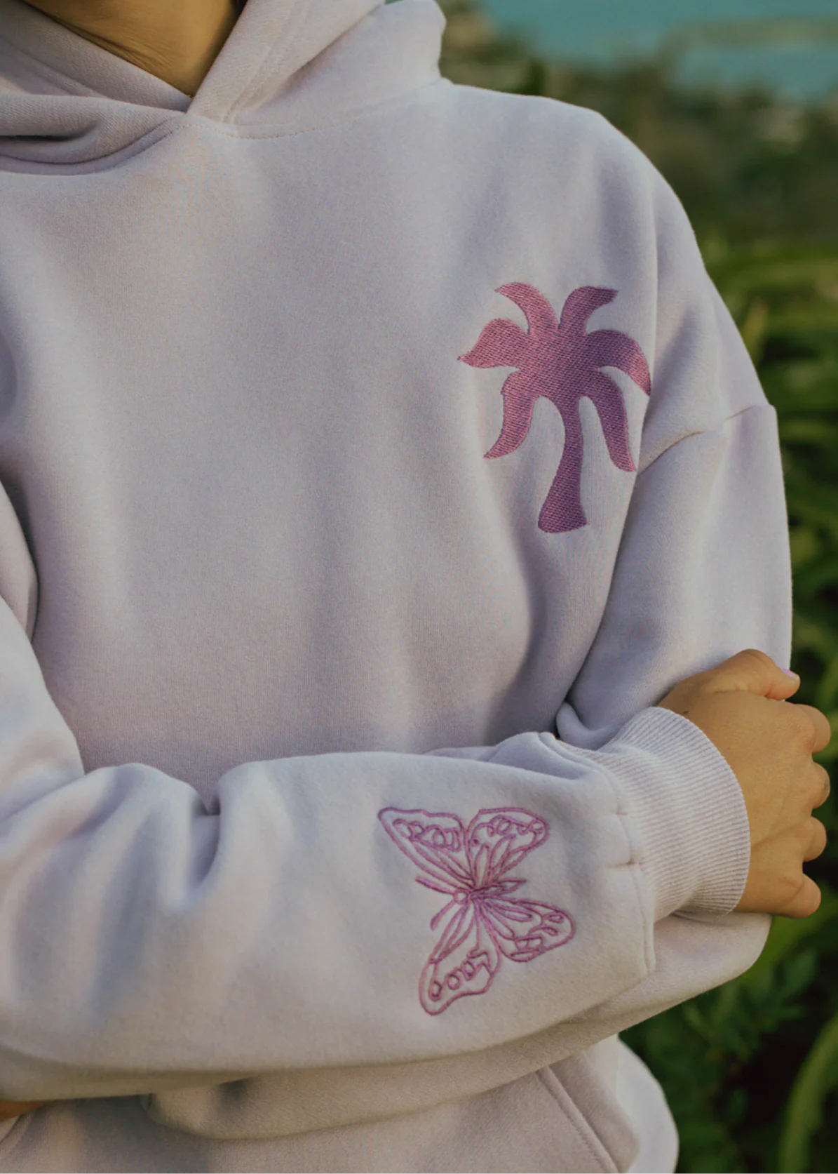 "To Live For the Hope of it All" Hoodie in Lilac - Image 6