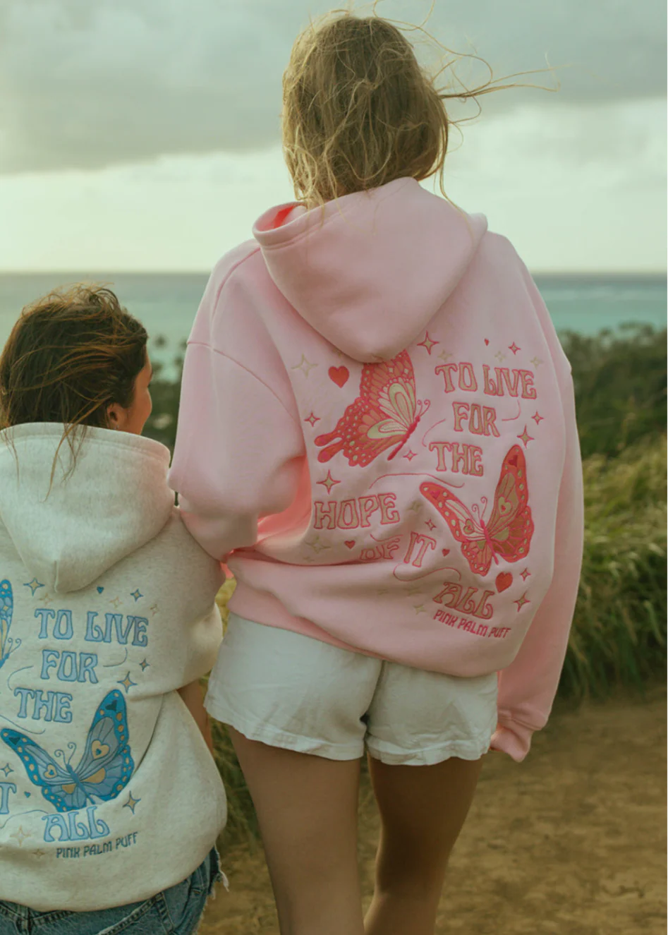 "To Live For the Hope of it All" Hoodie in Pink - Image 4
